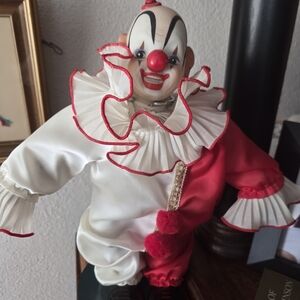 Musical Clown  - Red and White
